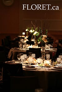 chocolate brown branched centerpiece Chocolate Brown Branched Wedding Centerpiece