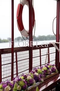 Wedding Flowers On Their Way To The Royal Canadian Yacht Club Ferry