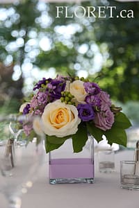 centerpiece_for_garden_wedding Centerpiece For An Elegant Garden Wedding | Floret.ca