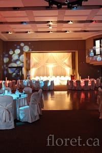 Wedding Backdrop At The Paramount Conference & Event Venue | Floret.ca Backdrop At The Paramount | Floret.ca