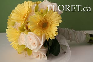 yellow_gerbera_wedding_bouquet-copy Wedding Bouquet Of Creamy Yellow Roses, Gerberas and Orchids
