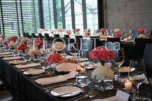 Contemporary Pink and Cream Floral Centerpieces At The Gardiner Museum Contemporary Pink and Cream Floral Centerpieces The Gardiner Museum