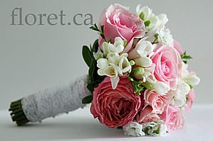 Pretty Pink Bridal Bouquet | Floret.ca
