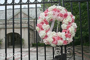 Floral Wreath at Graydon Hall Gate