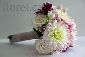 Light Pink Autumn Dahlia Bouquet | Floret.ca