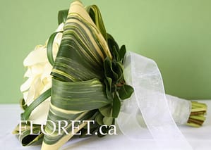 Leaf Wrapped Wedding Bouquet | Floret.ca Leaf Wrapped Wedding Bouquet | Floret.ca