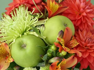 Fresh Green Apples In A Fall Centerpiece | Floret.ca